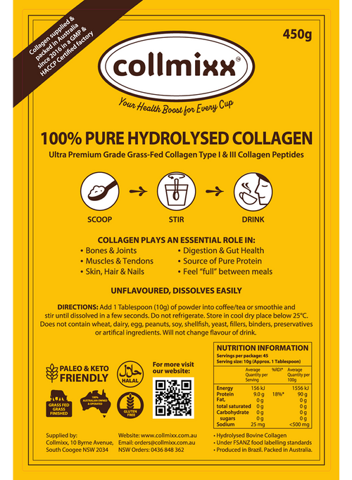Collmixx Halal Collagen Hydrolysate Bovine – 450g