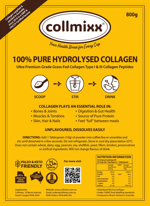 Collmixx Halal Collagen Hydrolysate Bovine – 800g